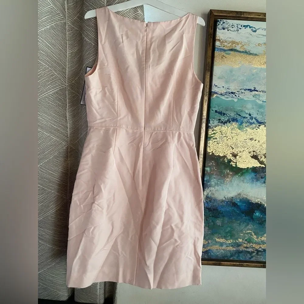 J.Crew Mae Dress Classic Faille Ligh Pink Sleeveless Sz 6 NWT
